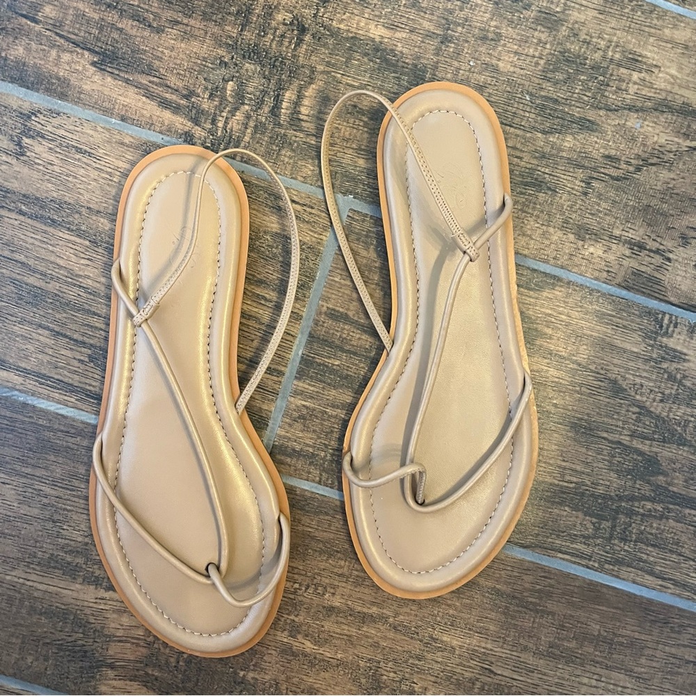 J. Crew brown leather sandal size 9